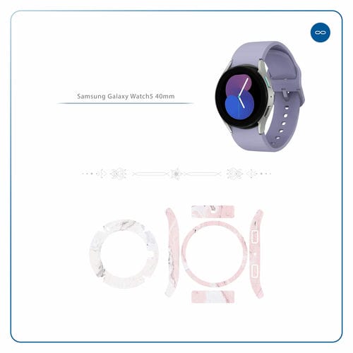 Samsung_Watch5 40mm_Blanco_Pink_Marble_2